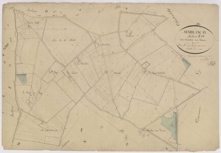 Plan Napoleon Semblancay, Section F1 de la Chambre aux Dames