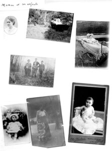 Album photo Famille Carlier 1915 et plus, 3_ JeanneCarlier & ses enfants