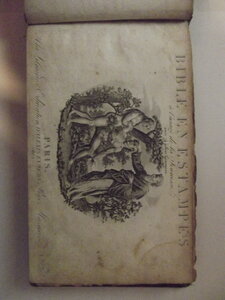 BIBLE EN ESTAMPES à l'usage de la jeunesse  avec 74 jolies gravures. PARIS A la Librairied'éducation d'ALEXIS EYMERY , DSCF3207