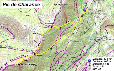 Pic de Charance par le Col de Guizière, Pic de Charance 028