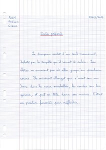 Classeur Témoin 6ème, 3.1.2_Orthographe_Dicte ePre pare e