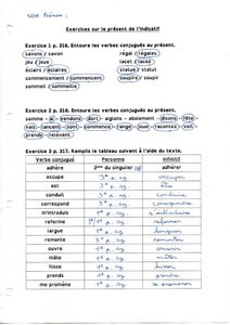 Classeur Témoin 6ème, 3.4.1_Conjugaison_Pre sentIndicatif_Page1