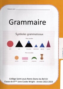 Classeur Témoin 6ème, 4.0_IntercalaireGrammaire