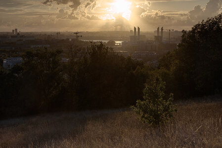 Fabien Magigue 2022, Coucher de soleil depuis le parc Palmer, Cenon