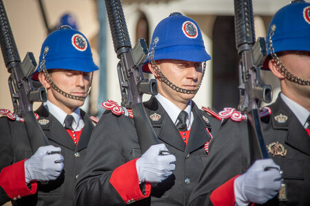 Carabiniers du Prince Relève de la garde 27 décembre 2022, Relève 27déc22  46 sur 74 
