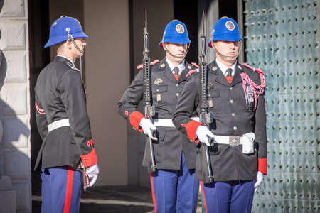 Carabiniers du Prince Relève de la garde 27 décembre 2022, Relève 27déc22  54 sur 74 