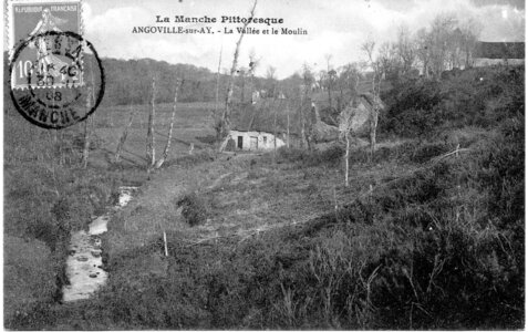 bassin versant de la Sienne et fleuves côtiers du SAGE COC, angoville sur ay la vallée et le moulin