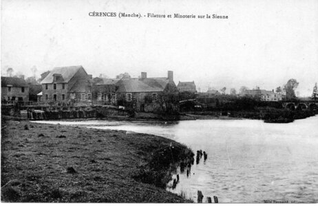 bassin versant de la Sienne et fleuves côtiers du SAGE COC, cérences filature et minoterie sur la sienne