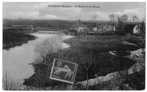 bassin versant de la Sienne et fleuves côtiers du SAGE COC, cérences le moulin de la nation