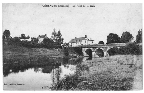 bassin versant de la Sienne et fleuves côtiers du SAGE COC, cérences le pont de la gare