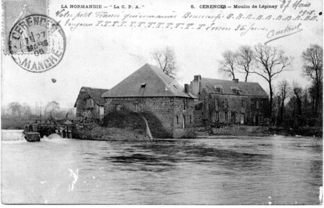 bassin versant de la Sienne et fleuves côtiers du SAGE COC, cérences moulin de lepinay