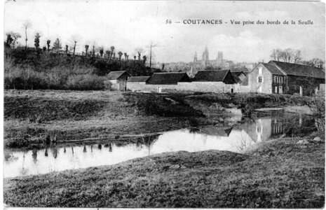 bassin versant de la Sienne et fleuves côtiers du SAGE COC, coutances vue prise des bords de la soulle