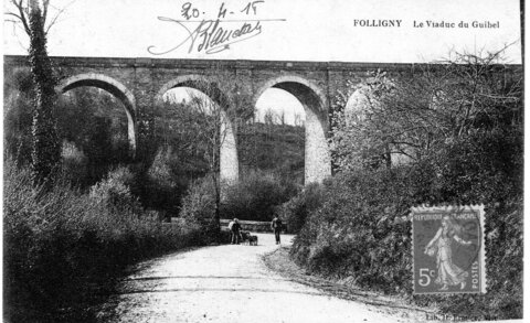 bassin versant de la Sienne et fleuves côtiers du SAGE COC, folligny le viaduc du guibel