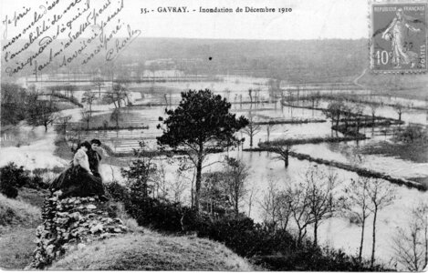 bassin versant de la Sienne et fleuves côtiers du SAGE COC, gavray inondation de décembre 1910