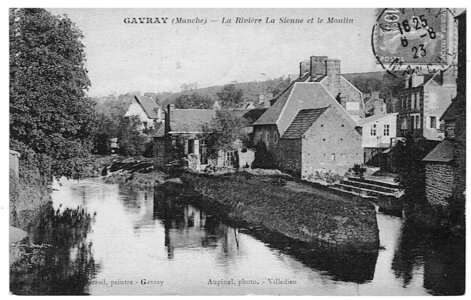 bassin versant de la Sienne et fleuves côtiers du SAGE COC, gavray la rivière la sienne et le moulin