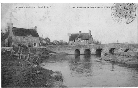 bassin versant de la Sienne et fleuves côtiers du SAGE COC, hyenville le pont sur la sienne