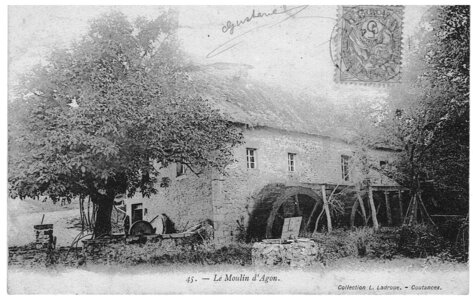 bassin versant de la Sienne et fleuves côtiers du SAGE COC, le moulin d’Agon