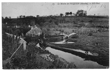 bassin versant de la Sienne et fleuves côtiers du SAGE COC, le moulin de vicqueh