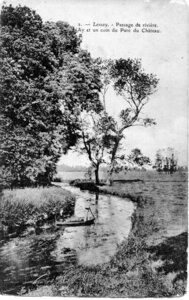bassin versant de la Sienne et fleuves côtiers du SAGE COC, lessay passage de rivière l’ay et un coin du parc du château