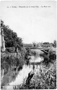 bassin versant de la Sienne et fleuves côtiers du SAGE COC, lessay passerelle sur la rivière l’ay le pont vert