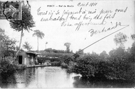 bassin versant de la Sienne et fleuves côtiers du SAGE COC, percy bief du moulin