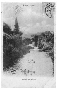 bassin versant de la Sienne et fleuves côtiers du SAGE COC, percy cascade du moulin  2 
