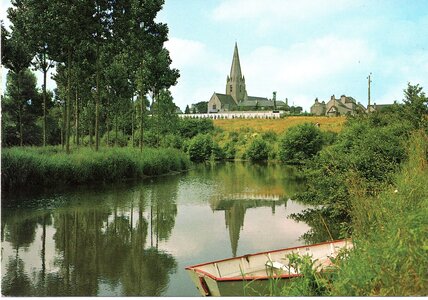 bassin versant de la Sienne et fleuves côtiers du SAGE COC, quettreville sur sienne la sienne et l’église