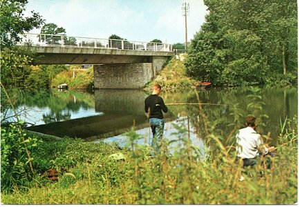 bassin versant de la Sienne et fleuves côtiers du SAGE COC, quettreville sur sienne pêcheurs aux bords de sienne