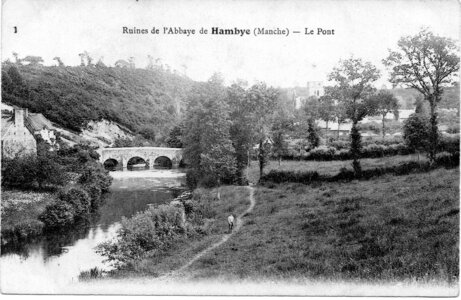 bassin versant de la Sienne et fleuves côtiers du SAGE COC, ruines de l’abbaye de hambye le pont