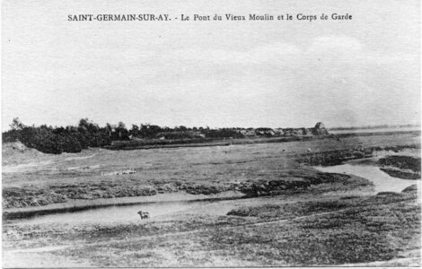 bassin versant de la Sienne et fleuves côtiers du SAGE COC, saint germain sur ay le pont du vieux moulin et le corps de garde