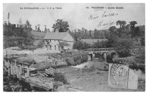 bassin versant de la Sienne et fleuves côtiers du SAGE COC, villedieu les poêles ancien moulin