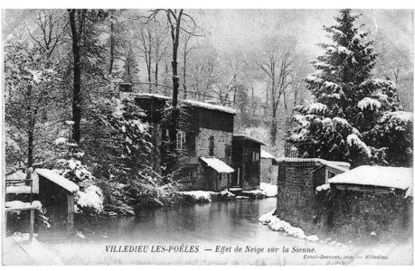 bassin versant de la Sienne et fleuves côtiers du SAGE COC, villedieu les poêles effet de neige sur la Sienne