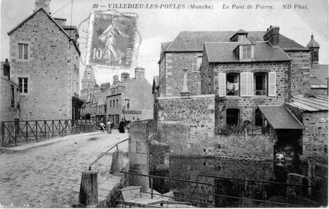 bassin versant de la Sienne et fleuves côtiers du SAGE COC, villedieu les poeles le pont de pierre