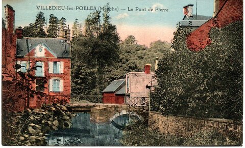 bassin versant de la Sienne et fleuves côtiers du SAGE COC, villedieu les poêles le pont de pierre