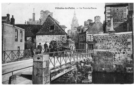 bassin versant de la Sienne et fleuves côtiers du SAGE COC, Villedieu les poëles le pont de pierre