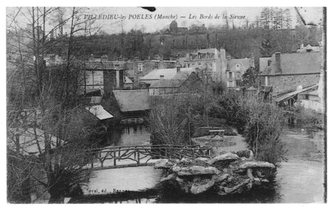 bassin versant de la Sienne et fleuves côtiers du SAGE COC, villedieu les poêles les bords de la sienne