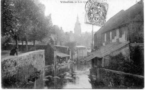 bassin versant de la Sienne et fleuves côtiers du SAGE COC, villedieu les poêles les quais  2 
