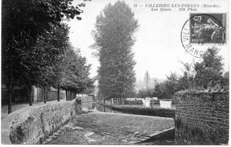 bassin versant de la Sienne et fleuves côtiers du SAGE COC, villedieu les poêles les quais  3 