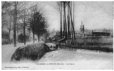 bassin versant de la Sienne et fleuves côtiers du SAGE COC, villedieu les poêles les quais
