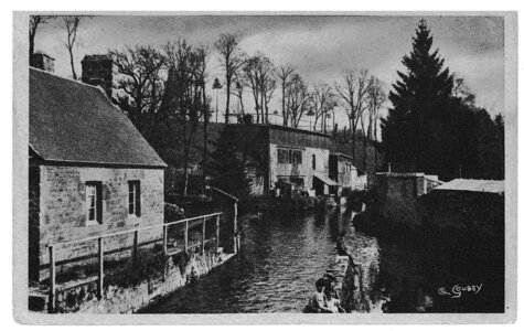 bassin versant de la Sienne et fleuves côtiers du SAGE COC, villedieu les poêles pont de l’hospice vue sur la sienne