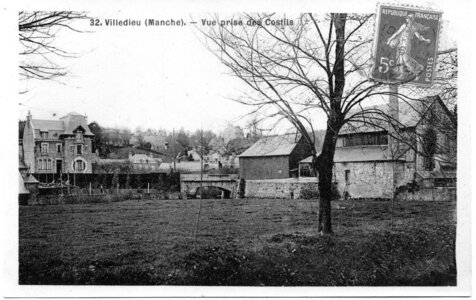 bassin versant de la Sienne et fleuves côtiers du SAGE COC, villedieu les poêles vue prise des costils