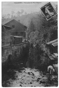 bassin versant de la Sienne et fleuves côtiers du SAGE COC, villedieu les poêles vue prise du pont chignon