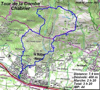 Vin chaud 2023, Tour de la Combe Chabrier