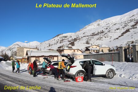 Séjour raquettes à Larche (1er jour), Séjour raquettes à Larche Plateau de Mallemort 001