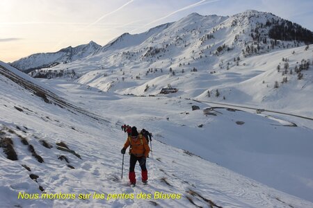 Séjour raquettes à Larche 2eme jour, Séjour raquettes à Larche Col de Roburent 003