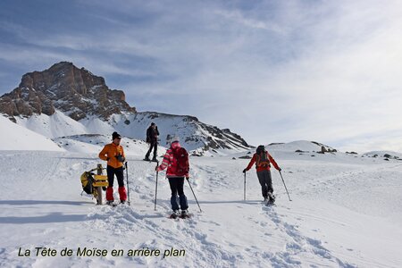 Séjour raquettes à Larche 2eme jour, Séjour raquettes à Larche Col de Roburent 016