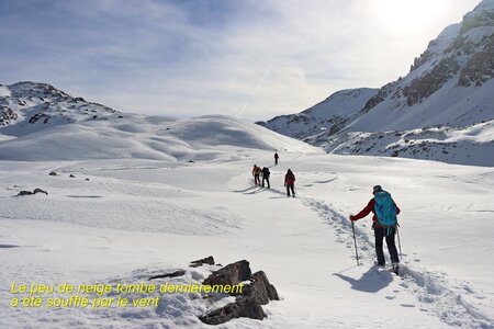 Séjour raquettes à Larche 2eme jour, Séjour raquettes à Larche Col de Roburent 020