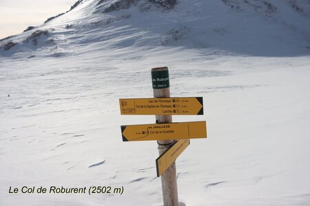 Séjour raquettes à Larche 2eme jour, Séjour raquettes à Larche Col de Roburent 026