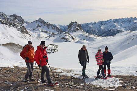 Séjour raquettes à Larche 2eme jour, Séjour raquettes à Larche Col de Roburent 032