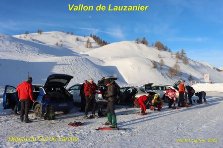 Séjour raquettes à Larche 3eme jour, Séjour raquettes à Larche Vallon de Lauzanier 003